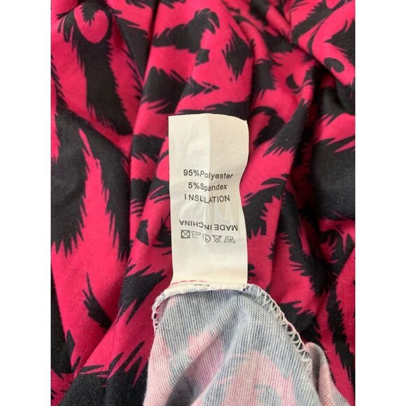 Women’s Pink & Black Long Sleeve Dress - Picture 4 of 6